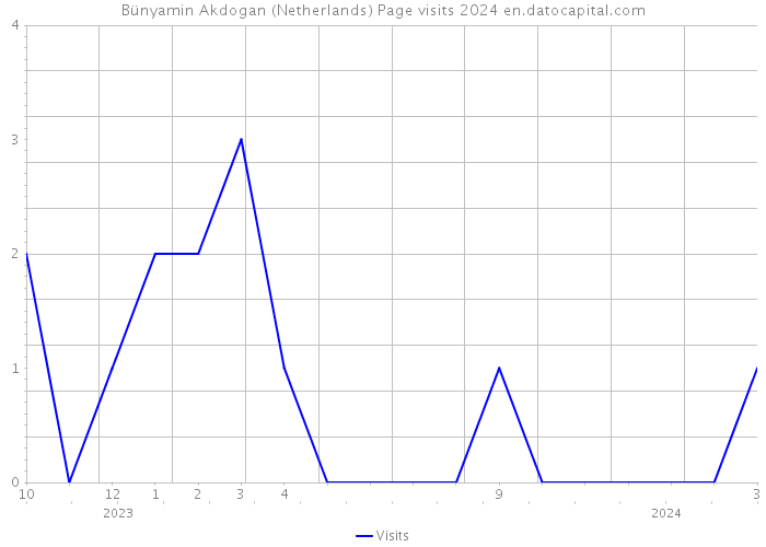 Bünyamin Akdogan (Netherlands) Page visits 2024 