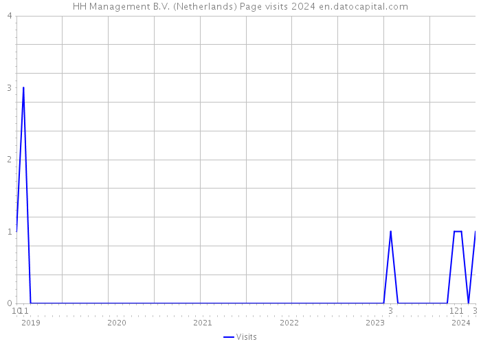 HH Management B.V. (Netherlands) Page visits 2024 
