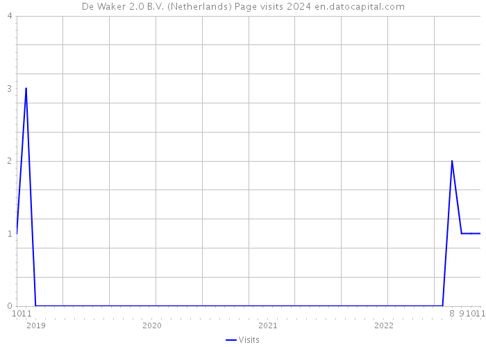 De Waker 2.0 B.V. (Netherlands) Page visits 2024 