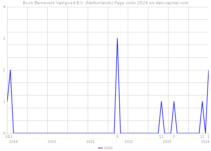 Boon Barneveld Vastgoed B.V. (Netherlands) Page visits 2024 