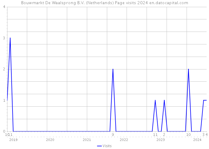 Bouwmarkt De Waalsprong B.V. (Netherlands) Page visits 2024 