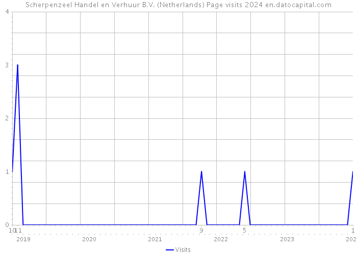 Scherpenzeel Handel en Verhuur B.V. (Netherlands) Page visits 2024 