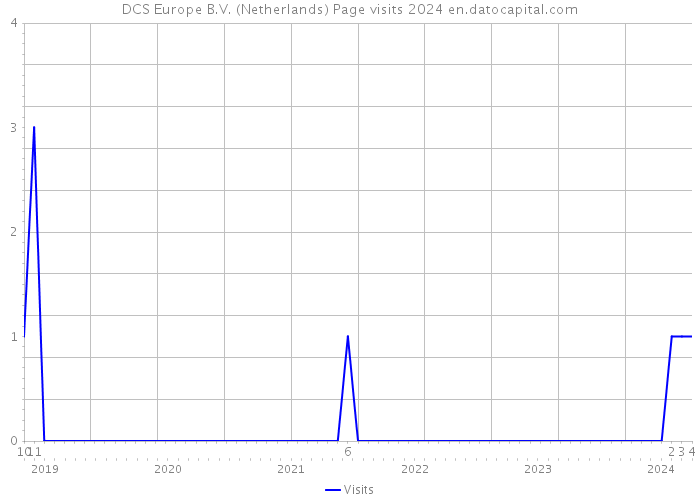 DCS Europe B.V. (Netherlands) Page visits 2024 