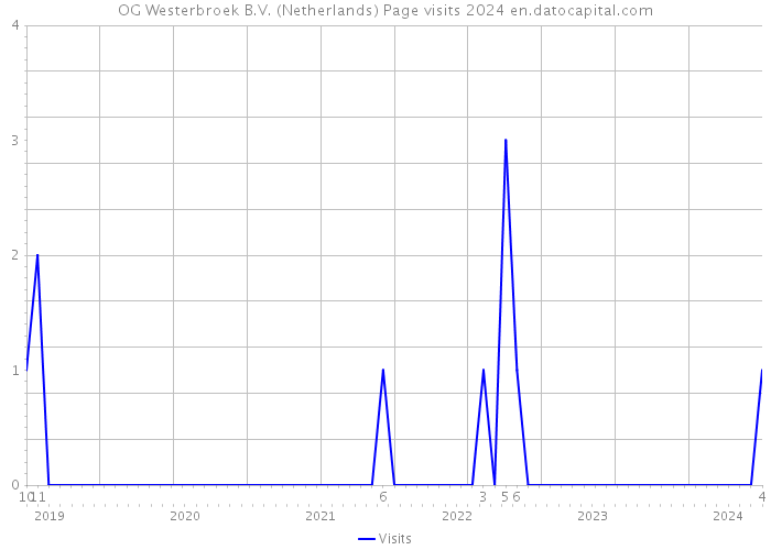 OG Westerbroek B.V. (Netherlands) Page visits 2024 
