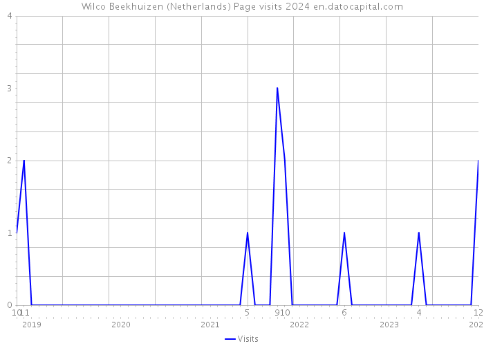Wilco Beekhuizen (Netherlands) Page visits 2024 