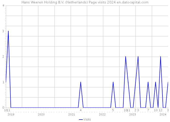 Hans Weeren Holding B.V. (Netherlands) Page visits 2024 