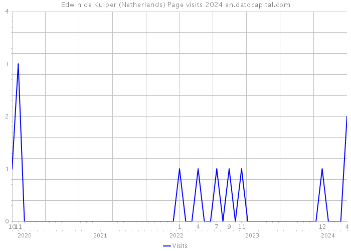 Edwin de Kuiper (Netherlands) Page visits 2024 