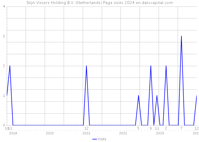Stijn Vissers Holding B.V. (Netherlands) Page visits 2024 