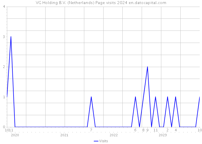 VG Holding B.V. (Netherlands) Page visits 2024 