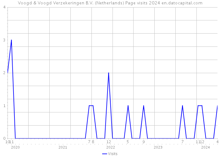Voogd & Voogd Verzekeringen B.V. (Netherlands) Page visits 2024 