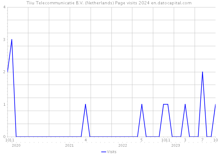Tiiu Telecommunicatie B.V. (Netherlands) Page visits 2024 