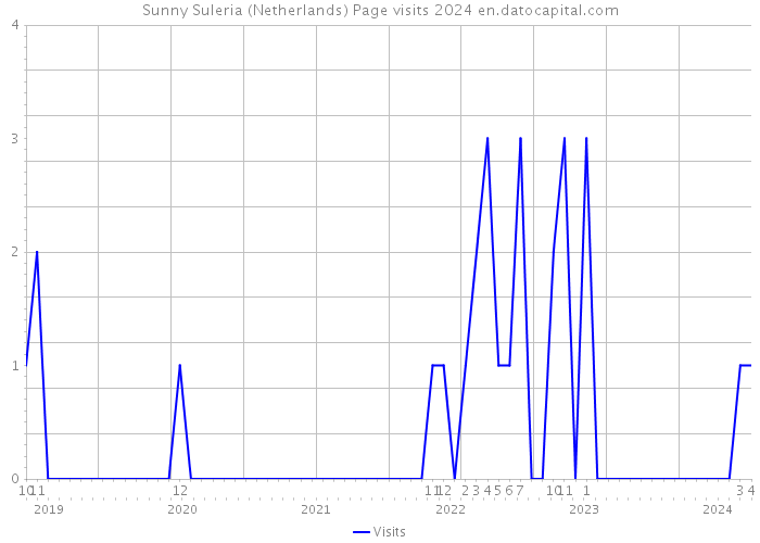 Sunny Suleria (Netherlands) Page visits 2024 