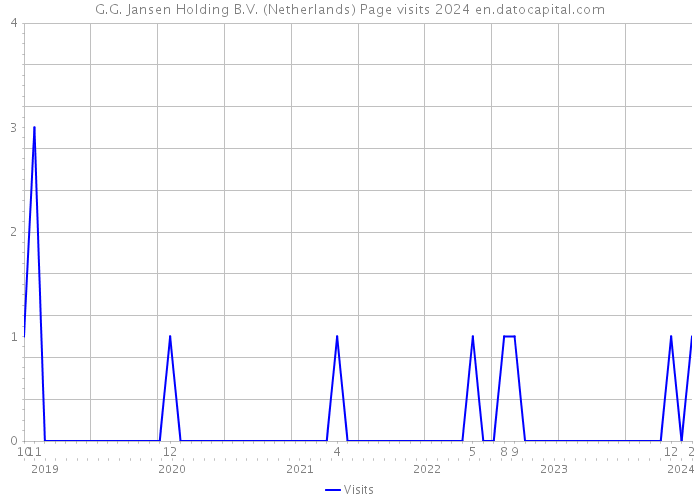 G.G. Jansen Holding B.V. (Netherlands) Page visits 2024 