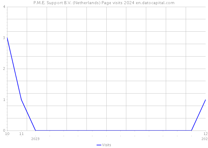 P.M.E. Support B.V. (Netherlands) Page visits 2024 