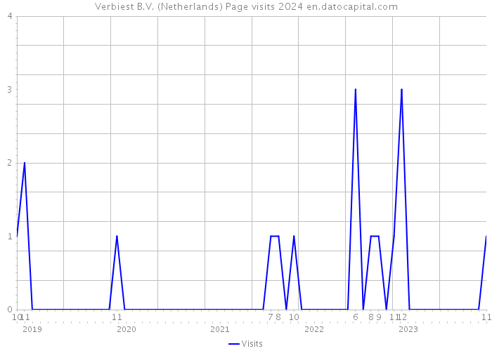 Verbiest B.V. (Netherlands) Page visits 2024 