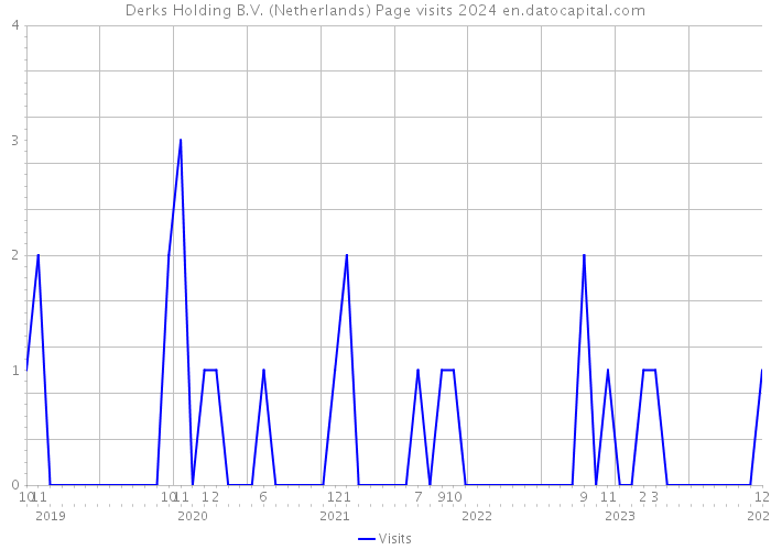 Derks Holding B.V. (Netherlands) Page visits 2024 