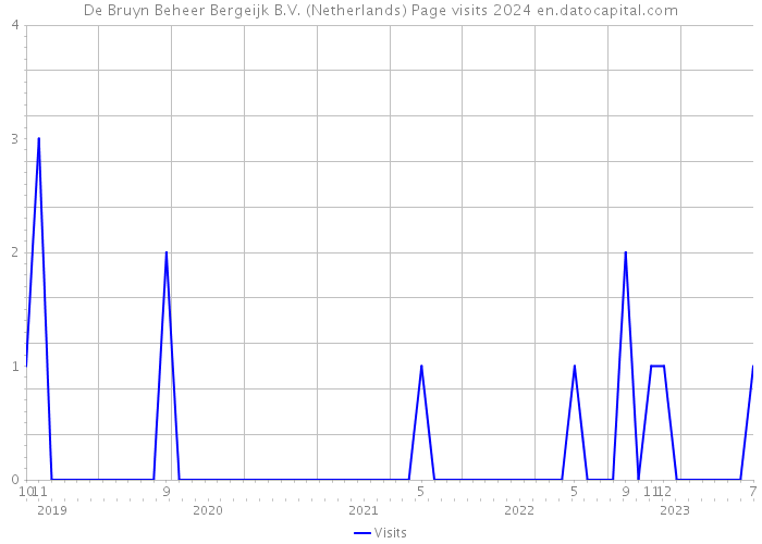 De Bruyn Beheer Bergeijk B.V. (Netherlands) Page visits 2024 