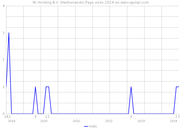 W. Holding B.V. (Netherlands) Page visits 2024 