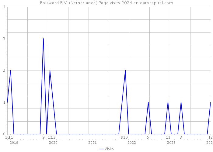 Bolsward B.V. (Netherlands) Page visits 2024 