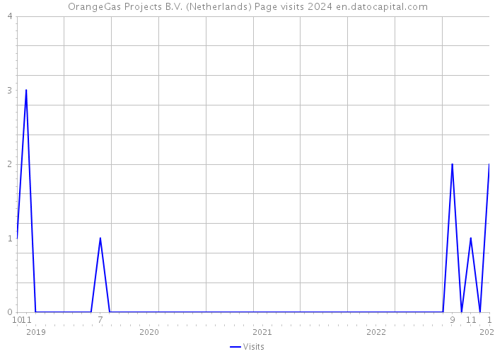 OrangeGas Projects B.V. (Netherlands) Page visits 2024 