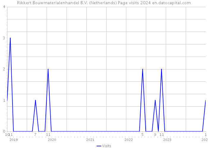 Rikkert Bouwmaterialenhandel B.V. (Netherlands) Page visits 2024 
