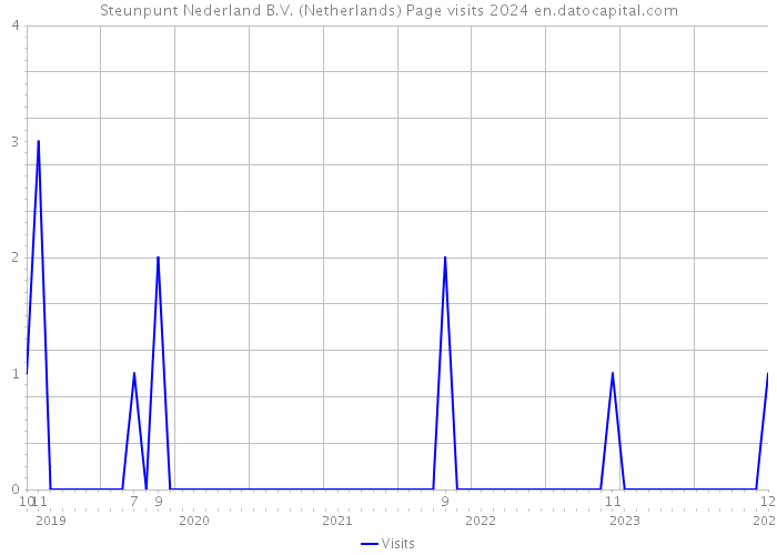 Steunpunt Nederland B.V. (Netherlands) Page visits 2024 