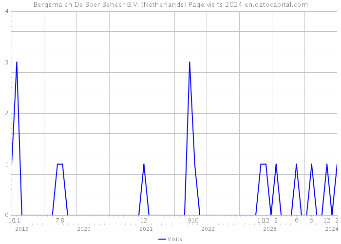Bergsma en De Boer Beheer B.V. (Netherlands) Page visits 2024 
