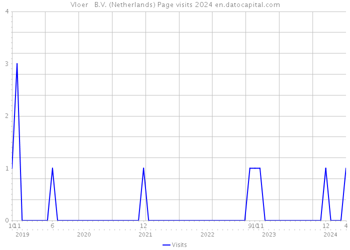 Vloer + B.V. (Netherlands) Page visits 2024 