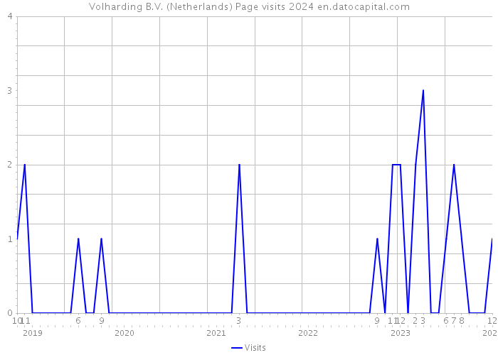 Volharding B.V. (Netherlands) Page visits 2024 