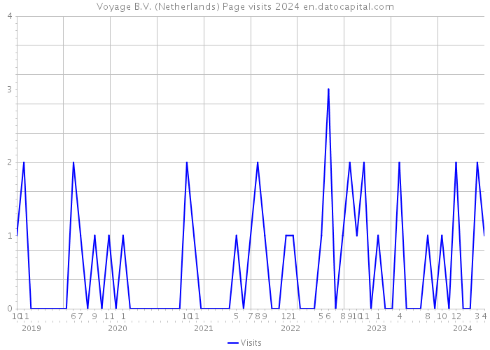 Voyage B.V. (Netherlands) Page visits 2024 