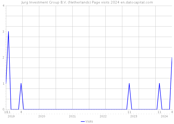 Jurg Investment Group B.V. (Netherlands) Page visits 2024 
