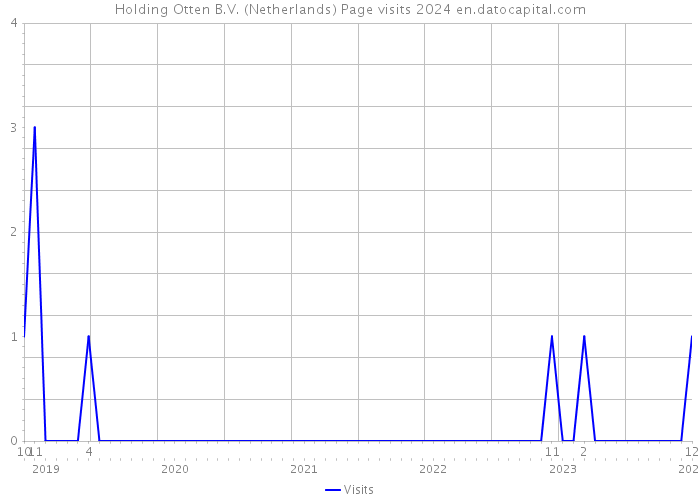 Holding Otten B.V. (Netherlands) Page visits 2024 