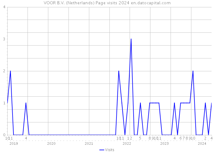 VOOR B.V. (Netherlands) Page visits 2024 
