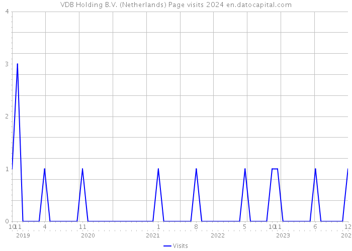 VDB Holding B.V. (Netherlands) Page visits 2024 