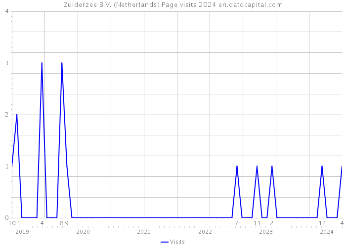 Zuiderzee B.V. (Netherlands) Page visits 2024 