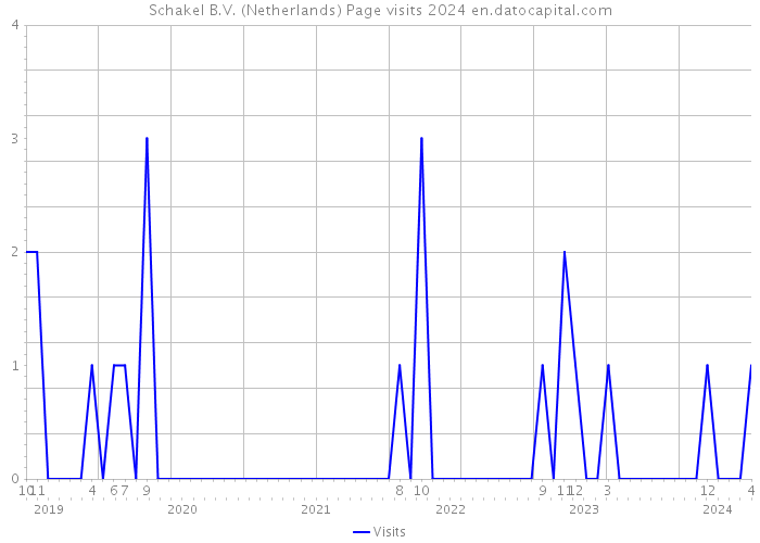 Schakel B.V. (Netherlands) Page visits 2024 
