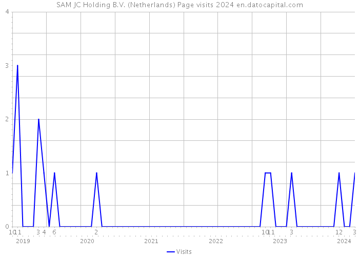 SAM JC Holding B.V. (Netherlands) Page visits 2024 