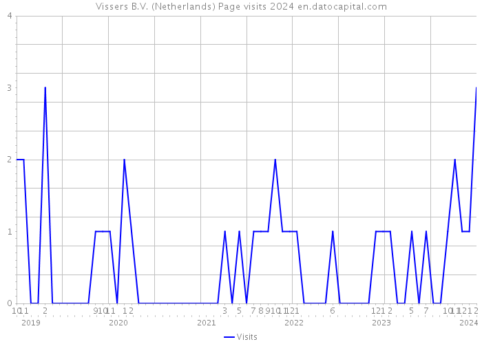 Vissers B.V. (Netherlands) Page visits 2024 