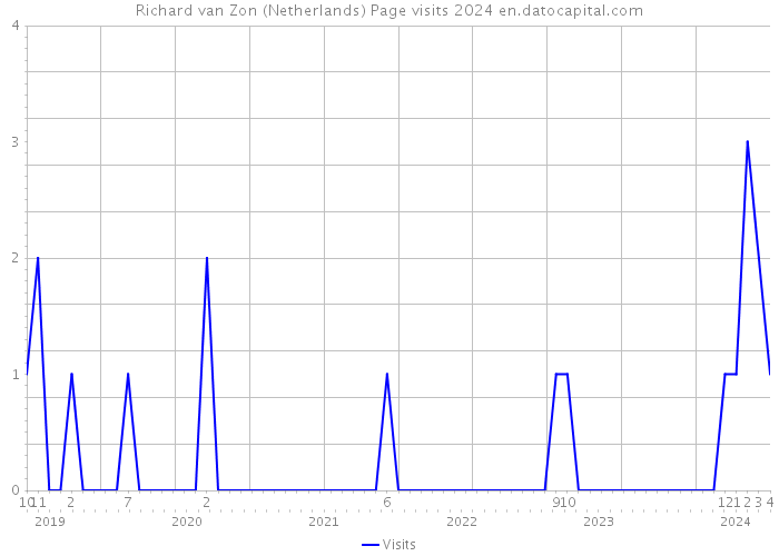 Richard van Zon (Netherlands) Page visits 2024 