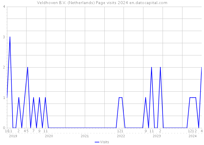 Veldhoven B.V. (Netherlands) Page visits 2024 