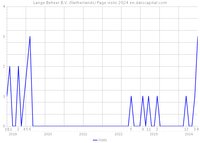 Lange Beheer B.V. (Netherlands) Page visits 2024 