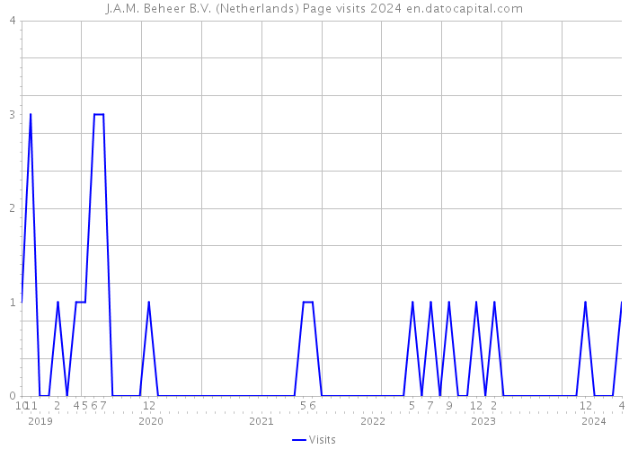 J.A.M. Beheer B.V. (Netherlands) Page visits 2024 