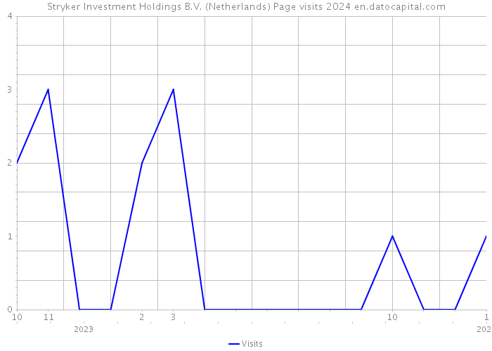 Stryker Investment Holdings B.V. (Netherlands) Page visits 2024 