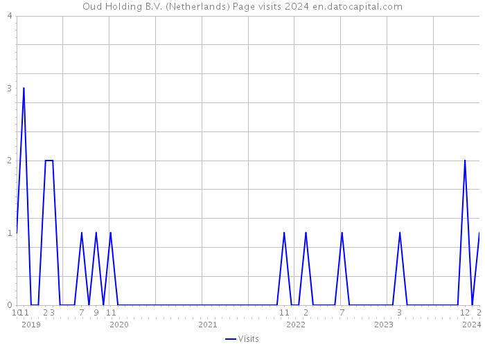Oud Holding B.V. (Netherlands) Page visits 2024 