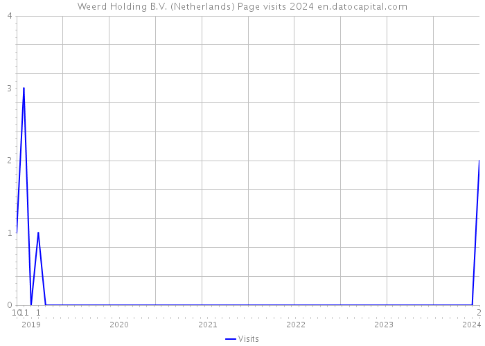 Weerd Holding B.V. (Netherlands) Page visits 2024 