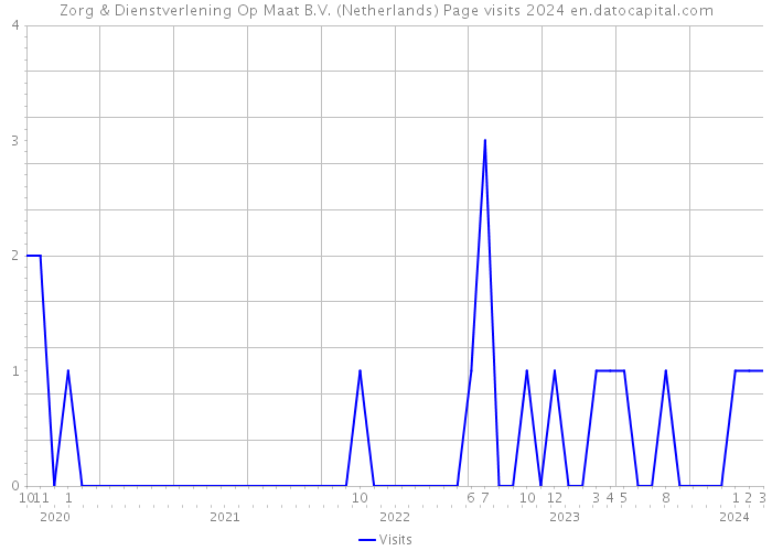 Zorg & Dienstverlening Op Maat B.V. (Netherlands) Page visits 2024 