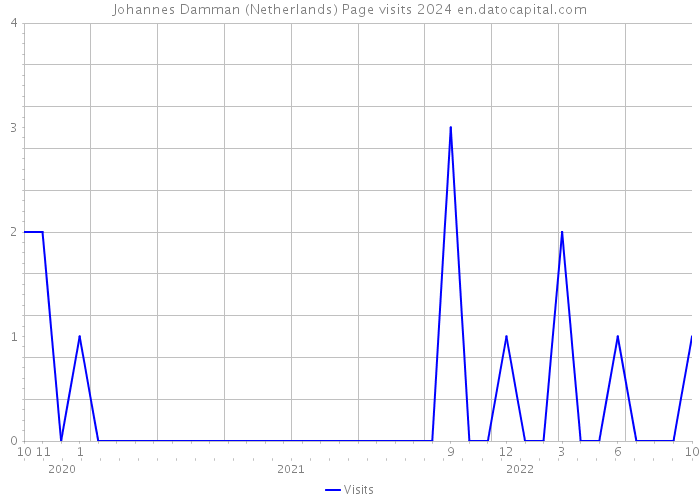 Johannes Damman (Netherlands) Page visits 2024 