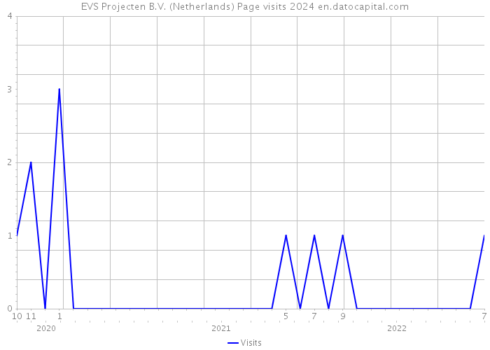 EVS Projecten B.V. (Netherlands) Page visits 2024 