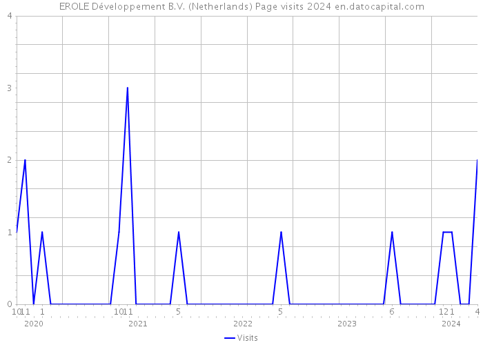 EROLE Développement B.V. (Netherlands) Page visits 2024 
