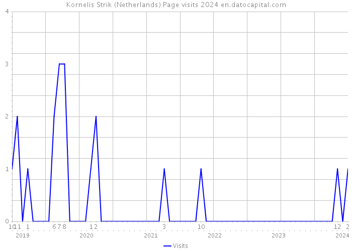 Kornelis Strik (Netherlands) Page visits 2024 